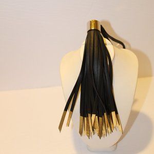 Victoria's Secret Black Tassel with Gold Ends